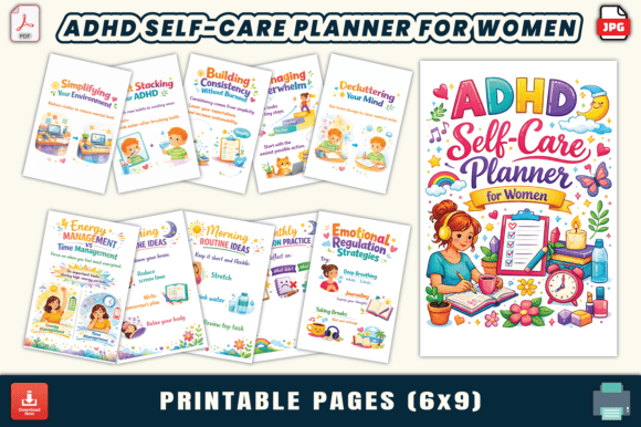 Download ADHD Self-Care Planner for Women - Planner Collection