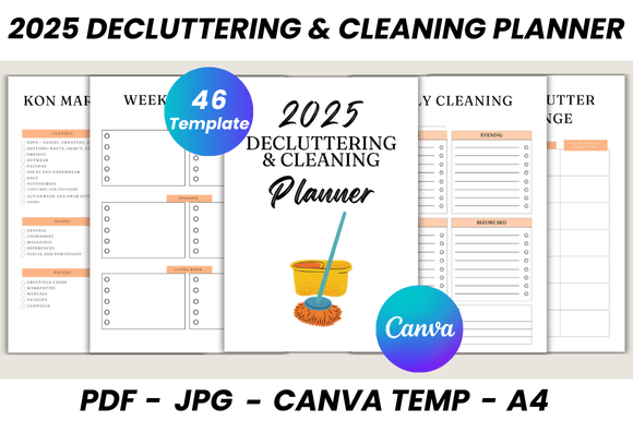 Download 2025 Decluttering &amp; Cleaning Planner - Declutter Collection