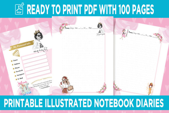Download Planner Notebook Interior Illustrations - Planner Collection
