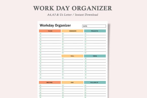 Download Work Day Organizer,Work Planner - Planner Collection