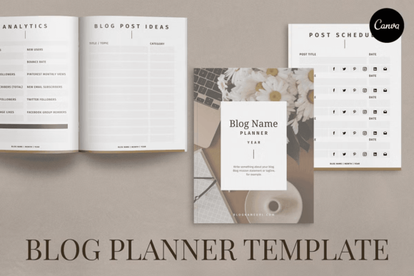 Download Blog Planner Template Canva - Planner Collection