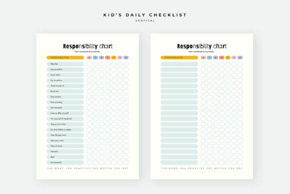 Download Daily Checklist Chore Chart for Kids - Premium Resources