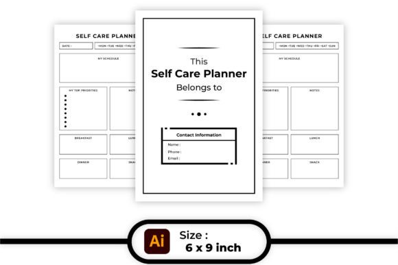 Download Self Care Planner KDP Interior Printable - Planner Collection