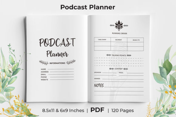Download Podcast Planner KDP Interior - Planner Collection