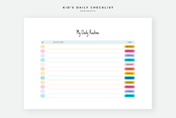 Download Daily Checklist Chore Chart for Kids - Premium Bundle