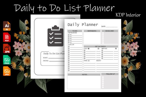 Download To Do List Planner Editable KDP Interior - Planner Collection