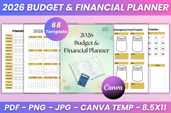 Download 2026 Budget &amp; Financial Planner Kdp - Financial planner Collection