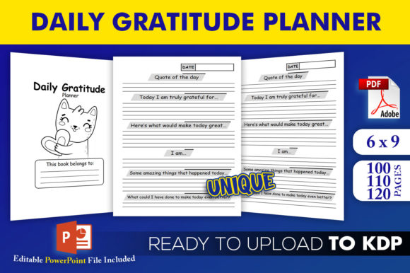 Download Daily Gratitude Planner | KDP Interior - Planner Collection