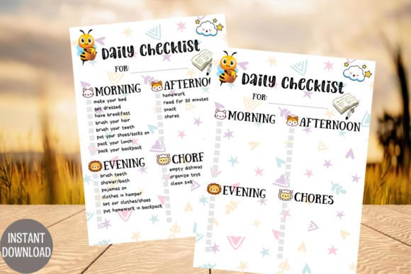 Download Baby Daily Checklist Template Printable - Premium Resources