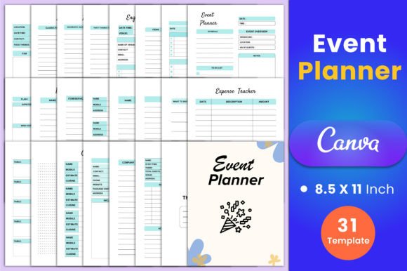 Download Event Planner Canva Interior - Planner Collection
