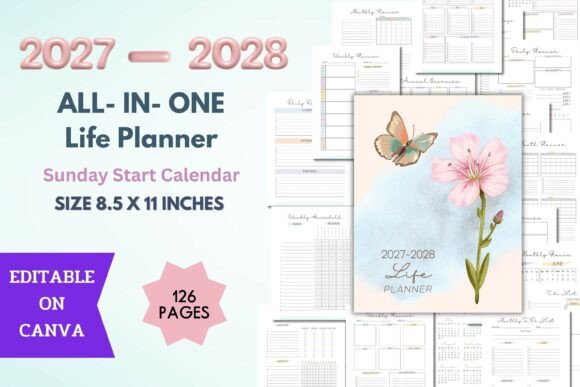 Download 2027-2028 All in One Life Planner - Planner Collection