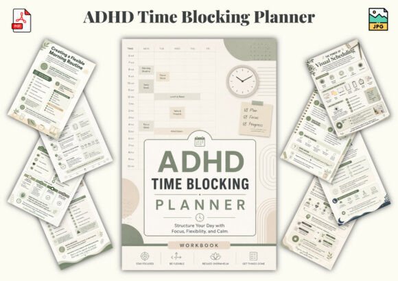 Download ADHD Time Blocking Planner - Planner Collection