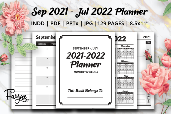 Download Monthly &amp; Weekly Planner with Dates - Planner Collection