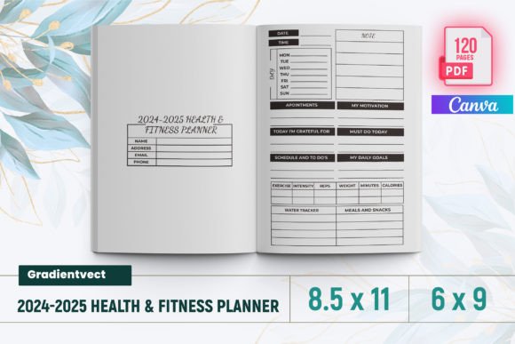 Download KDP 2024-2025 Health &amp; Fitness Planner - Planner Collection