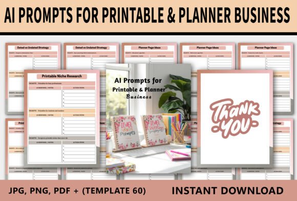 Download AI Prompts for Printable &amp; Planner - Planner Collection