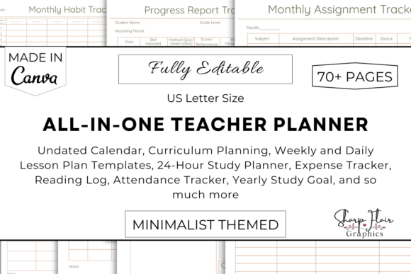 Download Editable Teacher Planner Bundle | Canva - Planner Collection