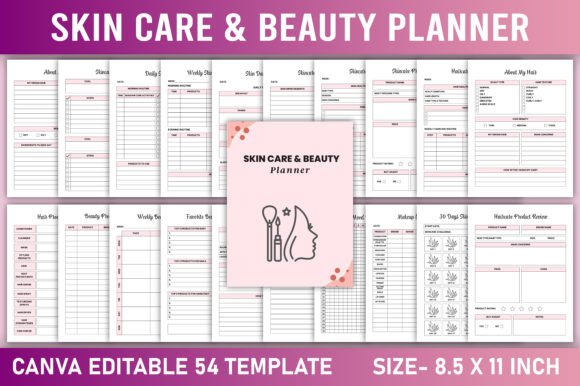 Download Editable Skin Care &amp; Beauty Planner - Planner Collection