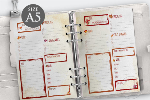 Download Fall Design Daily Planner Inserts - Planner Collection