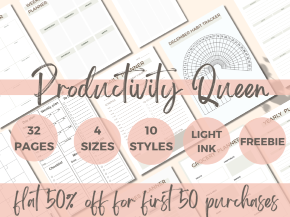 Download Productivity Planner Template Pages - Planner Collection