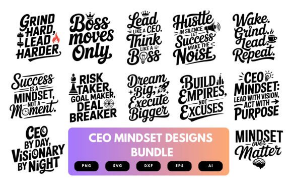 Download CEO Mindset SVG Bundle - Premium Resources