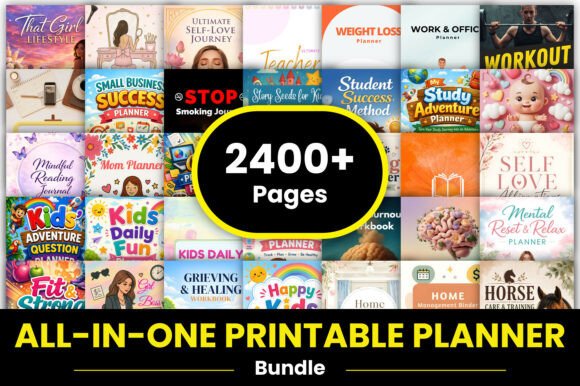 Download All-in-One Printable Planner Bundle - Planner Collection