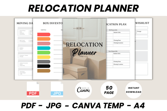 Download Relocation Planner Canva Template - Planner Collection