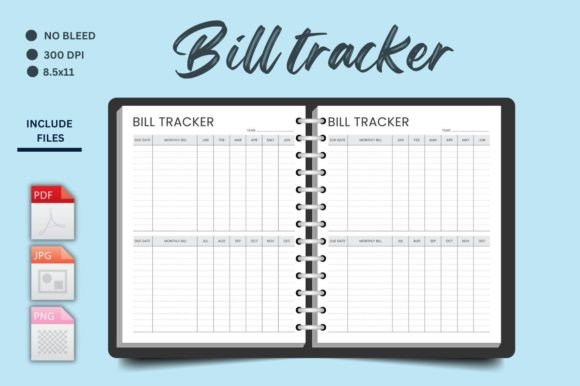 Download Bill Tracker Kdp Planner - Planner Collection