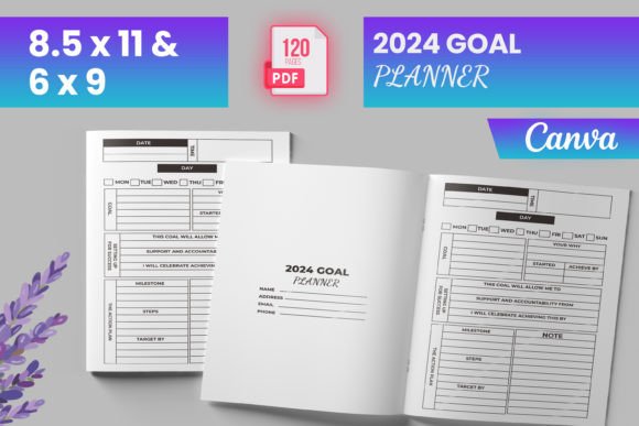 Download 2024 Goal Planner Canva (KDP) - Planner Collection
