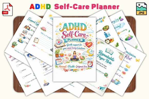 Download ADHD Self-Care Planner - Planner Collection