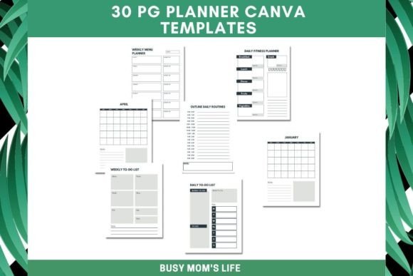 Download Minimalist Planner Canva Templates - Planner Collection