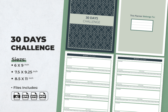 Download 30 Days Challenge | Planner Template - Planner Collection