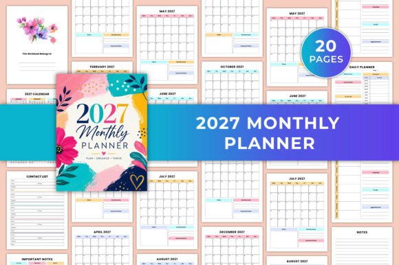 Download 2027 Monthly Planner KDP - Planner Collection