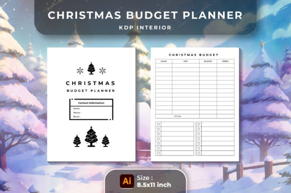 Download Christmas Budget Planner KDP Interior - Planner Collection