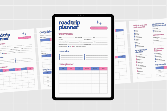 Download Road Trip Planner Printable Digital - Planner Collection