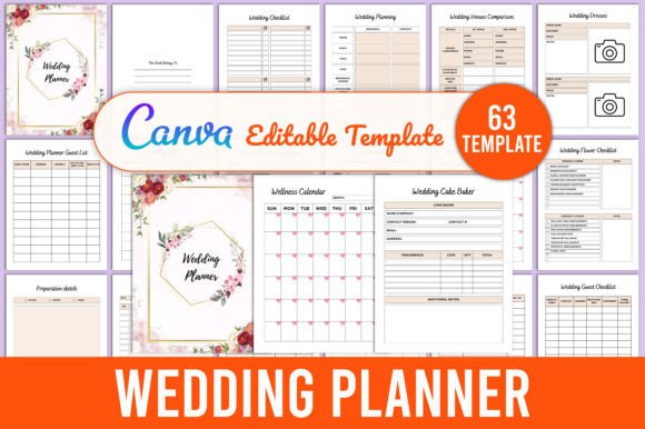 Download Wedding Planner Canva Template - Planner Collection