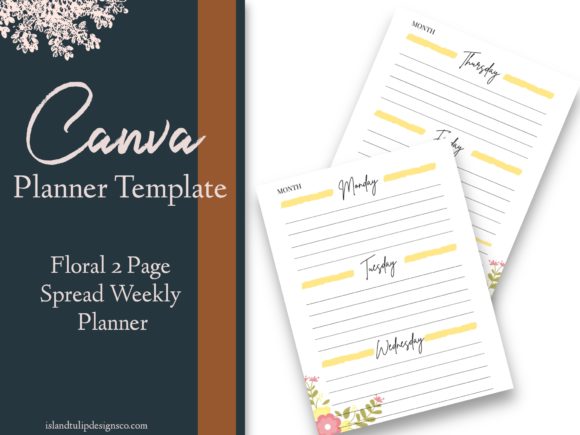 Download Floral Canva Planner Template - Planner Collection