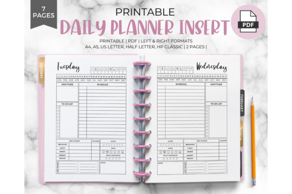Download Daily Planner Inserts - Planner Collection