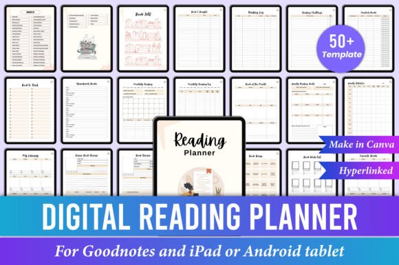 Download Digital Reading Planner for Ipad Canva - Planner Collection