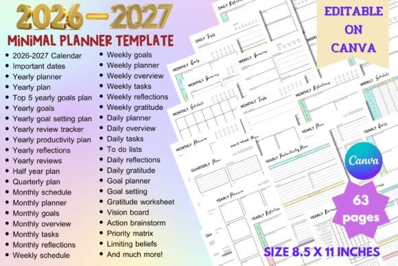 Download 2026-2027 Planner Template - Planner Collection