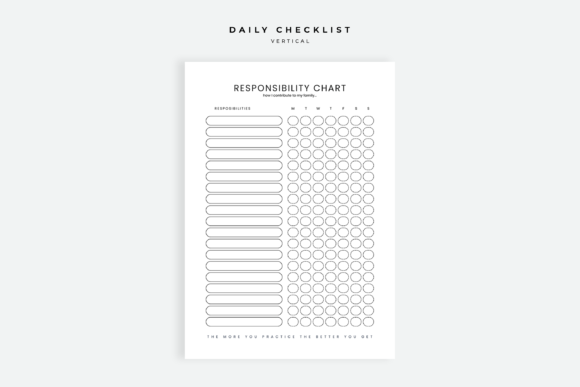 Download Daily Checklist Chore Chart - Premium Bundle