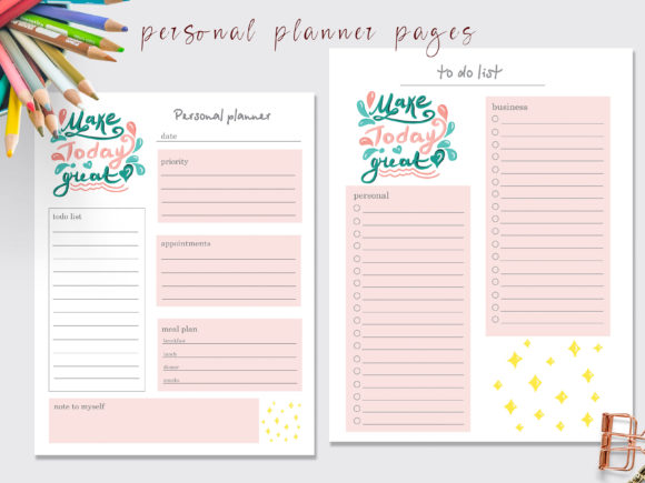 Download Personal Planner Pages Letter Size - Planner Collection